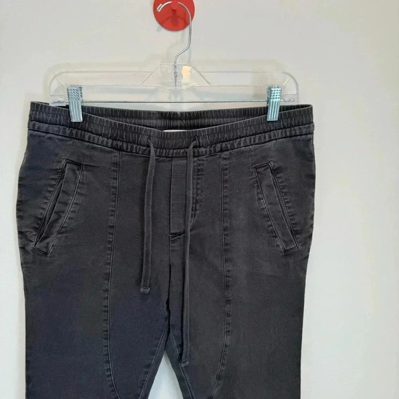 JAMES PERSE Gray Utility Elastic Drawstring Waist Crop Pants - Picture 2 of 9